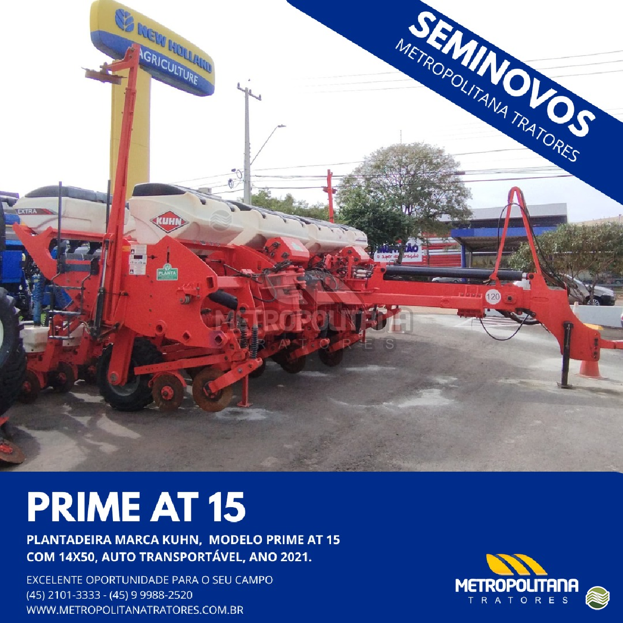 PLANTADEIRA KUHN PG PRIME 15 Metropolitana Tratores - New Holland CASCAVEL PARANÁ PR